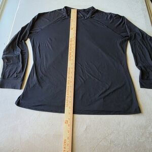 Cuddl Duds Warm Essentials Long Sleeve Top XXL Plus Size Base Layer Black 2X